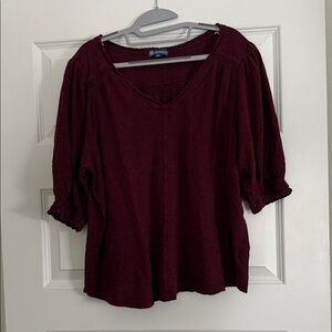 Democracy Deep Burgundy Blouse
